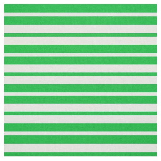 Green White Stripes Pattern Design Fabric