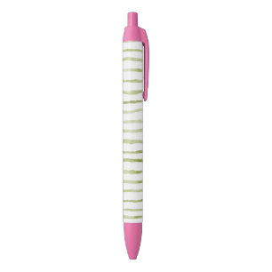 Green White Stripes   Pen