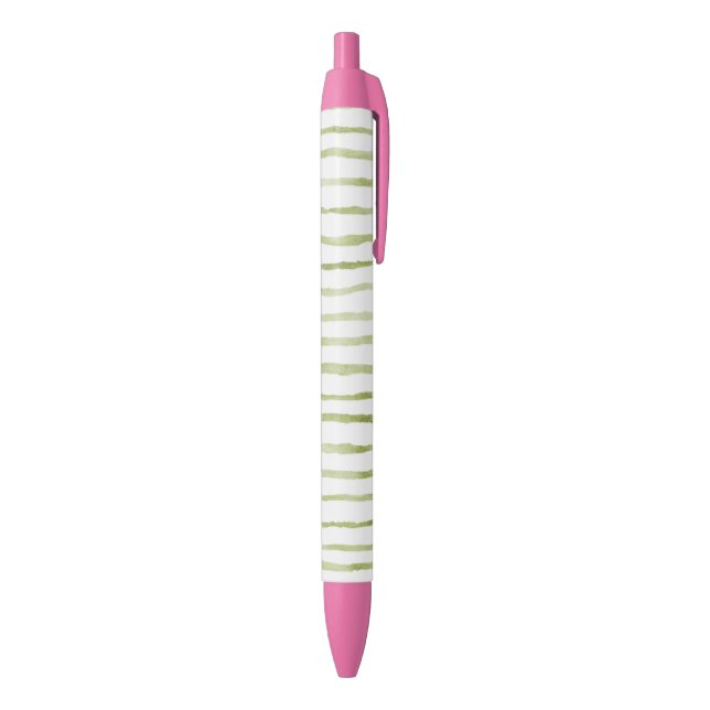 Green White Stripes   Pen (Bottom (Vertical))