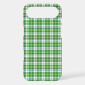 Green white tartan plaid Case-Mate iPhone case (Back)