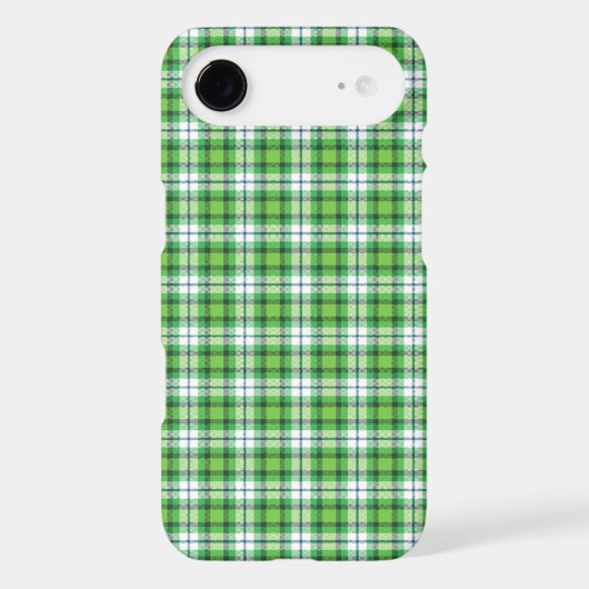 Green white tartan plaid Case-Mate iPhone case (Back)