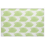 Green White Tribal Arrow Pattern Fabric