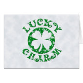 Green/White Vintage Lucky Charm (Front Horizontal)