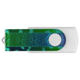 Green Wild Animal Pattern USB Flash Drive