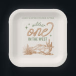 Green Wildest One in the West Party Plates<br><div class="desc">Western Party Plates
Ready to be personalized by you!</div>