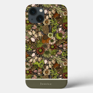 Green Wildflower Garden Case-Mate iPhone Case