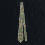 Green Wildflower Wedding Neck Tie<br><div class="desc">Turn heads and add a unique boho touch to your wedding attire with our Sage Green Boho Wildflower necktie. Featuring a sophisticated sage green base adorned with delicate hand-painted wildflowers, this tie is perfect for the groom or wedding party members looking to infuse natural elegance into their look. Whether walking...</div>