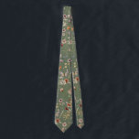 Green Wildflower Wedding Neck Tie<br><div class="desc">Turn heads and add a unique boho touch to your wedding attire with our Sage Green Boho Wildflower necktie. Featuring a sophisticated sage green base adorned with delicate hand-painted wildflowers, this tie is perfect for the groom or wedding party members looking to infuse natural elegance into their look. Whether walking...</div>