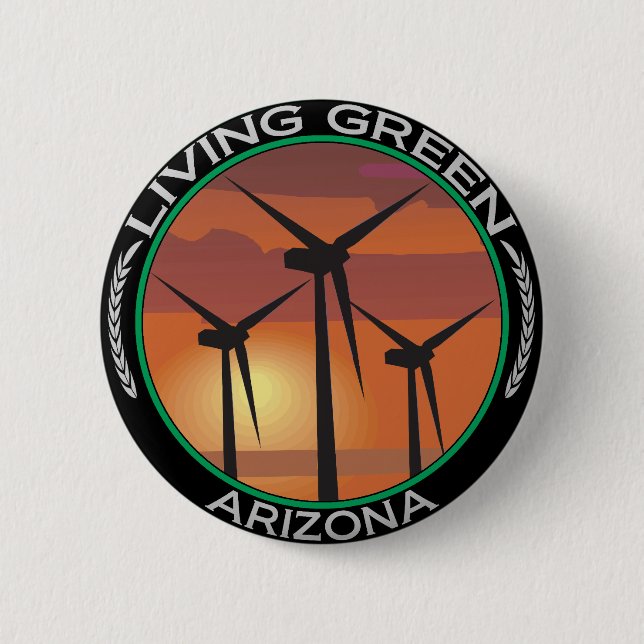 Green Wind Arizona Button (Front)