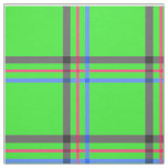 Green Windowpane Plaid Pattern Fabric