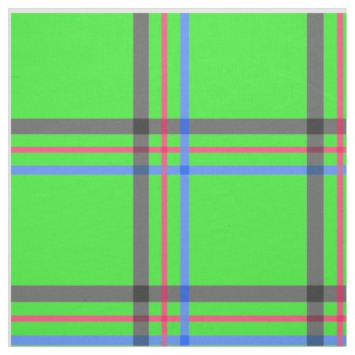 Green Windowpane Plaid Pattern Fabric
