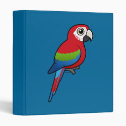Birdorable Green-winged Macaw Avery Signature Binder 8.5x11