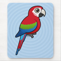 Birdorable Green-winged Macaw Mousepad