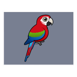 Birdorable Green-winged Macaw Postcard