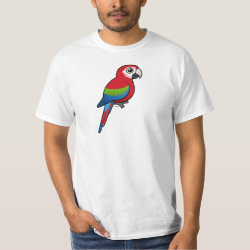 Birdorable Green-winged Macaw Men's Crew Value T-Shirt