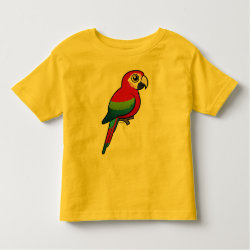 Birdorable Green-winged Macaw Toddler Fine Jersey T-Shirt
