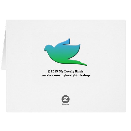 Green-winged Macaws Cards (Back Horizontal)