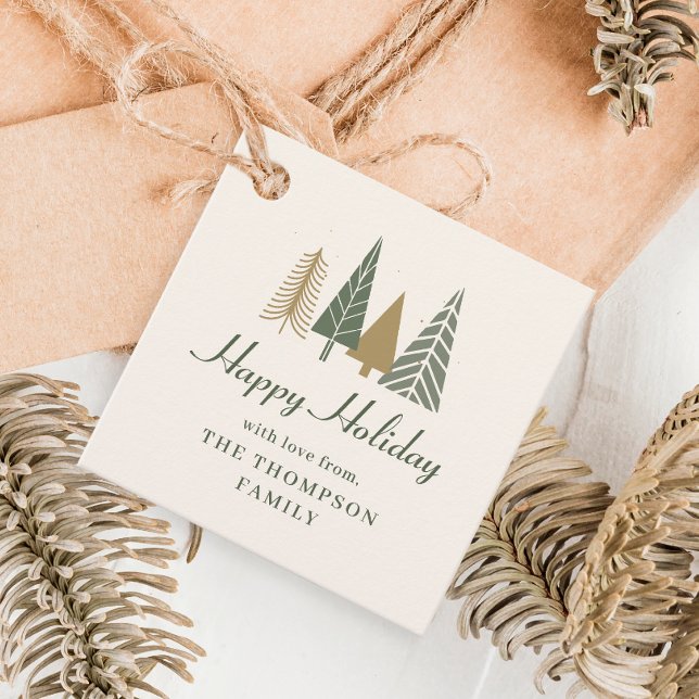 Green Winter Christmas  Favor Tags (Creator Uploaded)