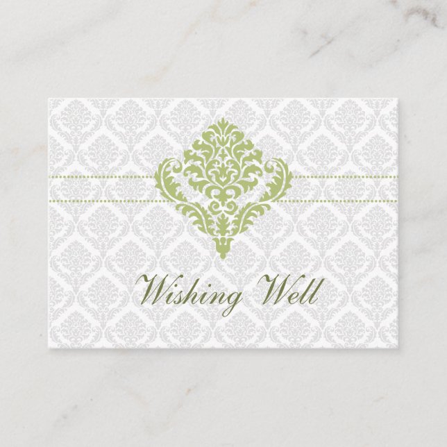 green wishing well cards (Front)