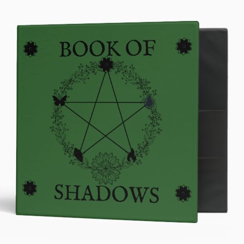 Green Witch Book of Shadows Binder