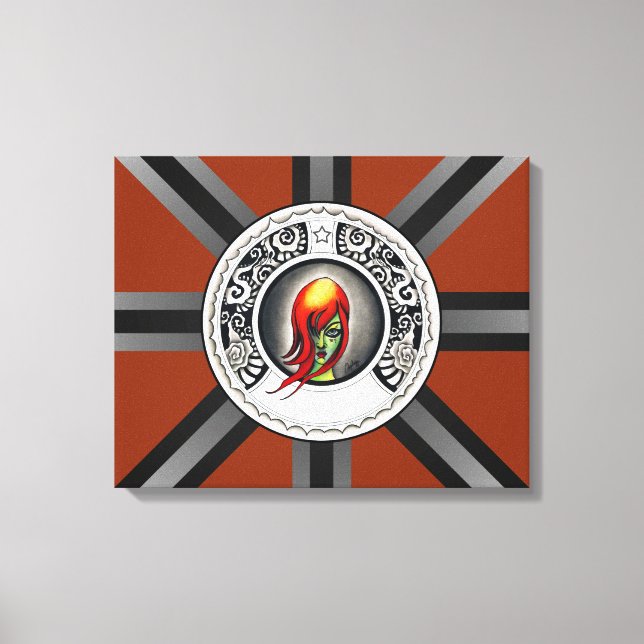 Green Witch Canvas Print (Front)