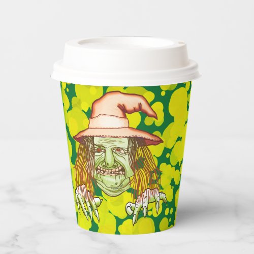 Green Witch custom name paper cup