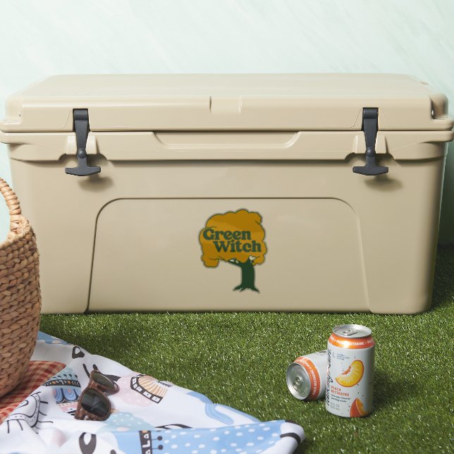 Green Witch Earth Day Tree                         Sticker (Cooler)