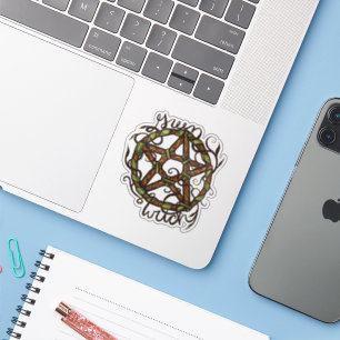 Green Witch Earth Pentacle Art                     Sticker