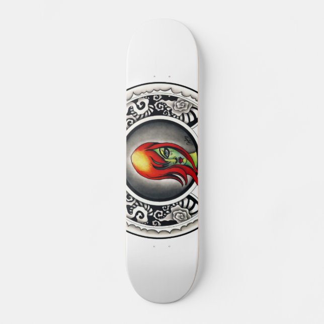 Green Witch Skateboard Deck (Front)