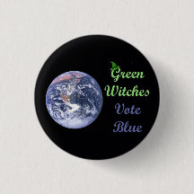 Green Witches Vote Blue (light green)