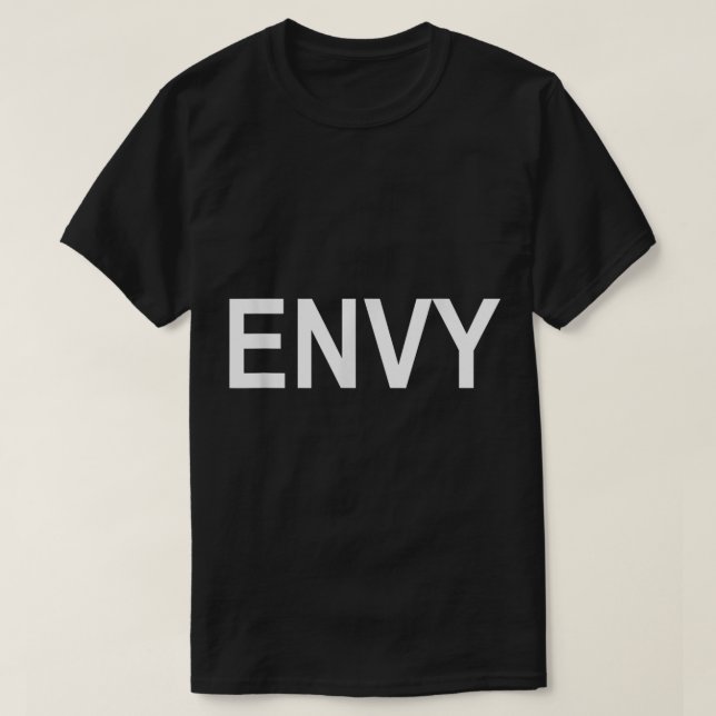 Green with Envy Couples Halloween Costume  T-Shirt (Design Front)