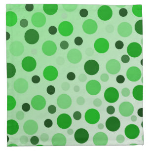 Green With Envy Polka Dots,  Cloth Napkin
