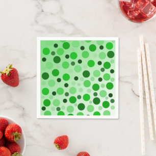 Green With Envy Polka Dots,  Napkins