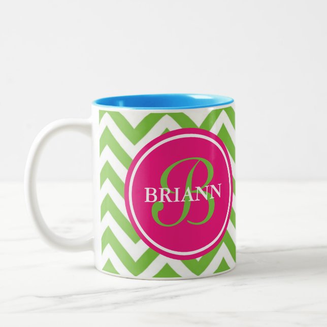 Green With Envy Two-Tone Coffee Mug (Left)