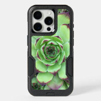 Green with Purple Tips Succulent Close-Up Photo iPhone 15 Pro Case