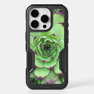 Green with Purple Tips Succulent Close-Up Photo iPhone 16 Pro Case