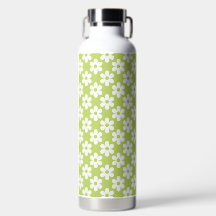 GREEN WITH WHITE DAISY FLOWERS