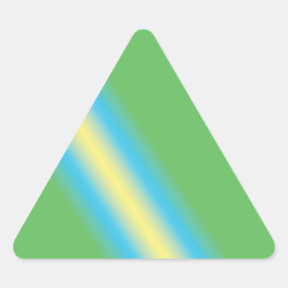 Green With Yellow Pipe Triangle Sticker