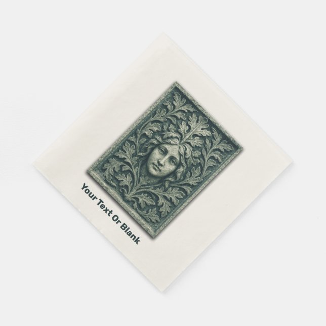 Green Woman - Stone Napkins (Corner)