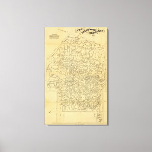 Green Wood Cemetery Canvas Print