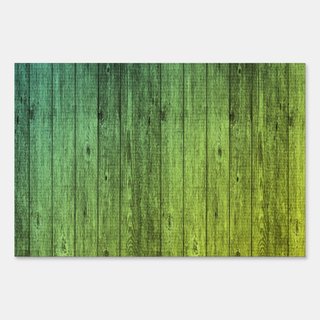 green wood yard sign (Back)