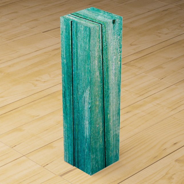 Green Wooden Wine Gift Box (Back)