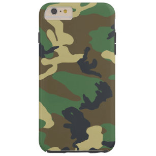 Green Woodland Camouflage Tough iPhone 6 Plus Case