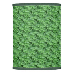 Green Woodland Ferns Pattern Nature     Lamp Shade