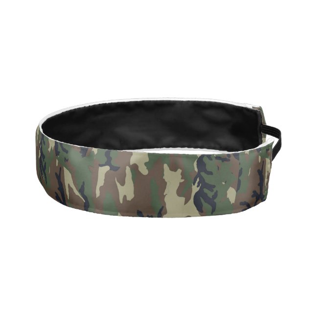 Green Woodland Military Camouflage Pattern Athletic Headband (Right)
