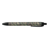 Green Woodland Military Camouflage Pattern Black Ink Pen | Zazzle