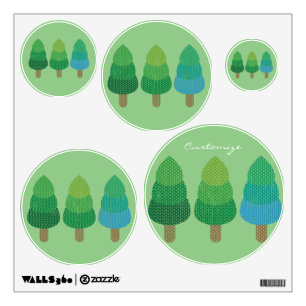 Green Woodland Trees Thunder_Cove Wall Decal