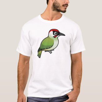 Green Woodpecker Men's Basic T-Shirt