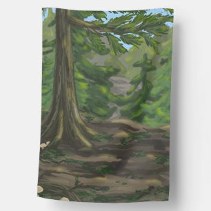 Green Woods House Flag