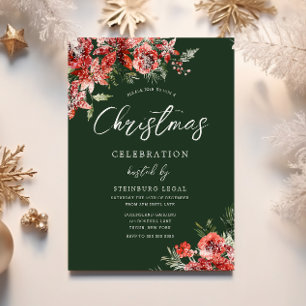 Green Work Corporate Office Christmas Party Invitation